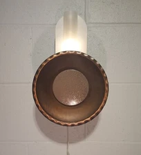 Vintage Mid Century Modern LIGHTOLIER Light Sconce Atomic Industrial Minimalist