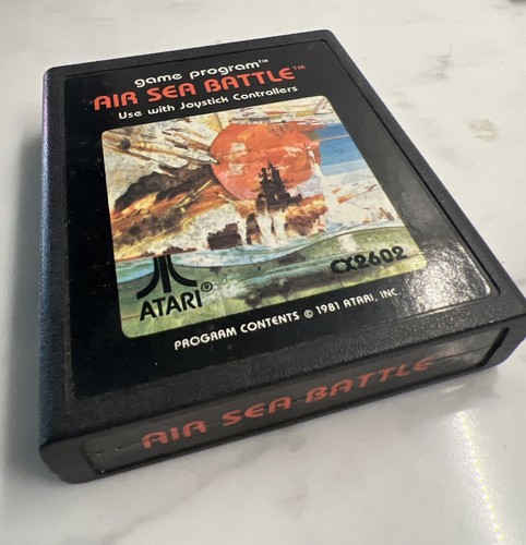 Jeu Atari 2600 Air Sea Battle Complet (boîte, Notice) Version PAL - État Correct, Vintage, Collection
