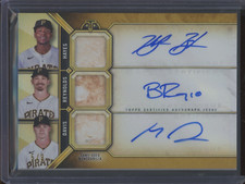 2024 Topps Triple Threads Hayes Reynolds Davis #TEA-HRD Triple Base Gold Auto /9