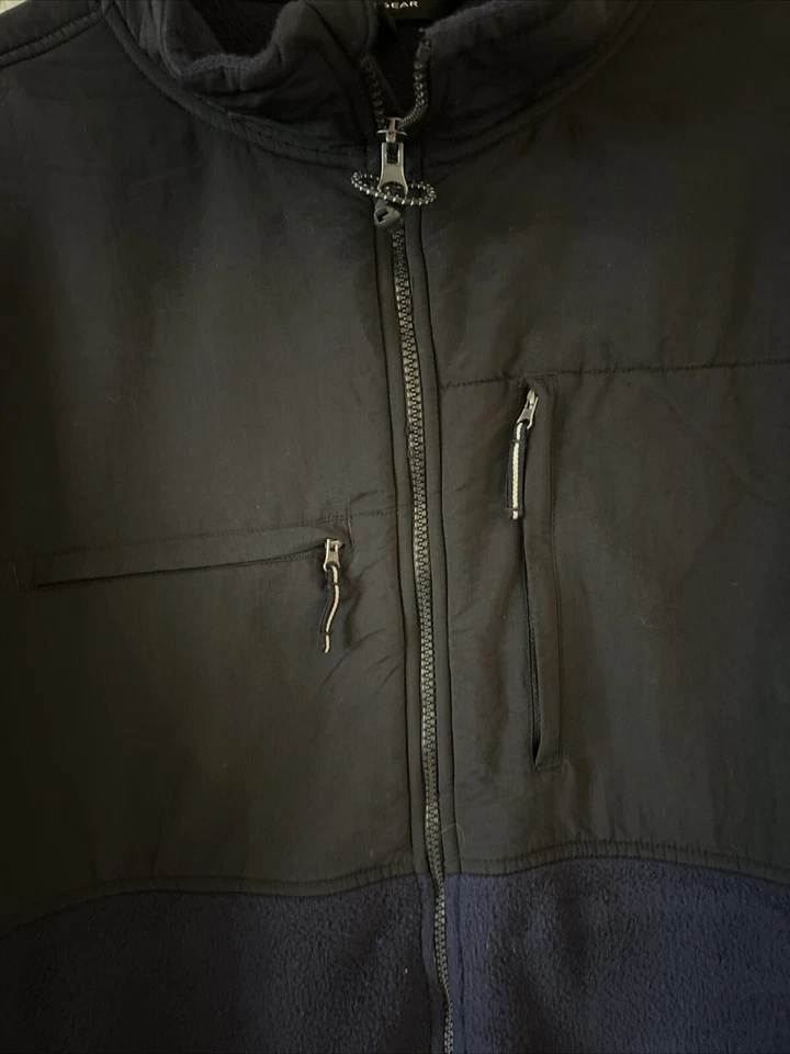 Chaqueta polar con cremallera Tek Gear para hombre XL manga larga azul 100 % poliéster. Bolsillos. Foto 2 de 4