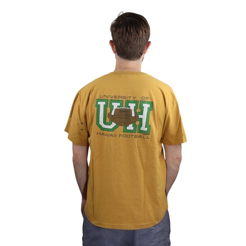 Vtg 90s University of Hawaii Football T Shirt Mens XL Made USA Single Stitch UH - Picture 2 of 15
