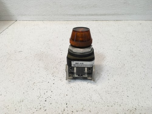 Allen Bradley 800T-Q10 Ser. T Amber Pilot Indicator Lights, 120V AC/DC  (KB)