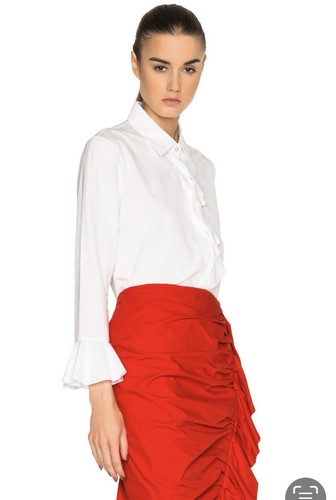 Isa Arfen Relaxed Founce Top White UK12 - Picture 2 of 18