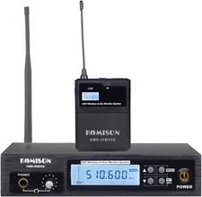 Mono Wireless in Ear Monitor System, IEM System, UHF Professional Transmitter an