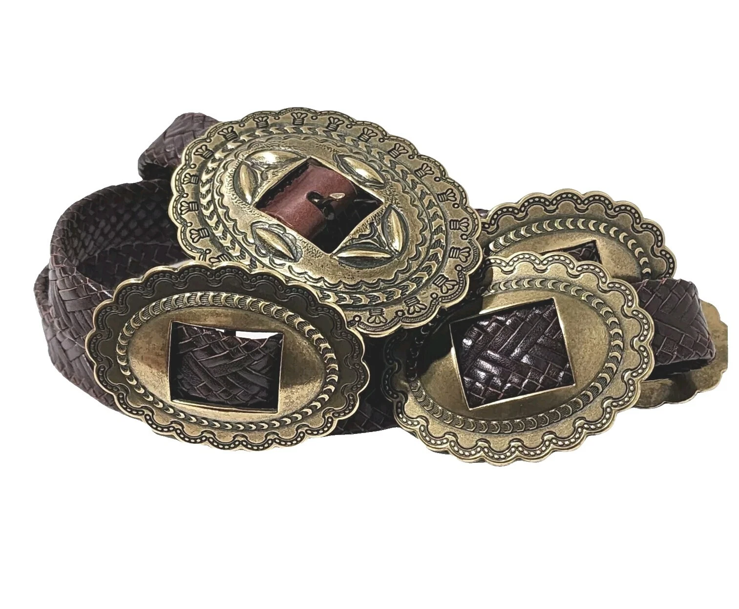 Lauren Ralph Lauren Women's Concho Belt Brown Belts