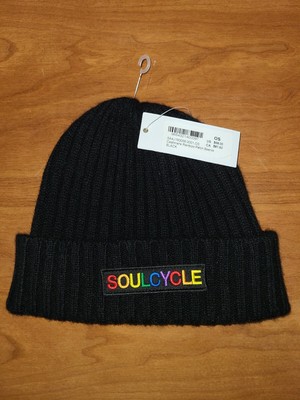 NWT SoulCycle Cashmere Rainbow Patch Beanie Hat s-l400.jpg main image 2