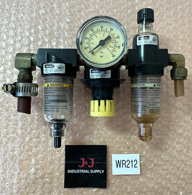 PREOWNED- Parker 14A1C00002 3 Piece Filter-Regulator-Lubricator FRL || FAST SHIP | eBay PREOWNED- Parker 14A1C00002 3 Piece Filter-Regulator-Lubricator FRL || FAST SHIP | eBay