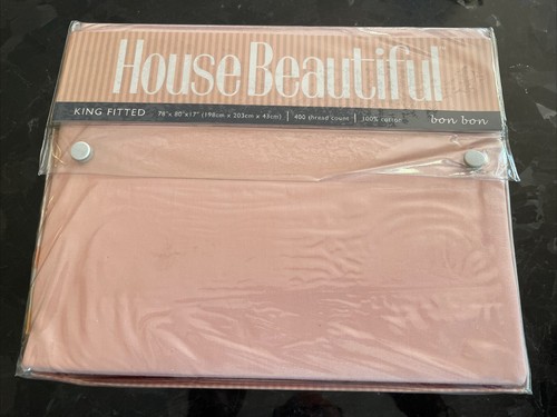 House Beautiful King Fitted Sheets & 2 King & 2 Standard Pillow Cases - Bon Bon - Picture 2 of 10