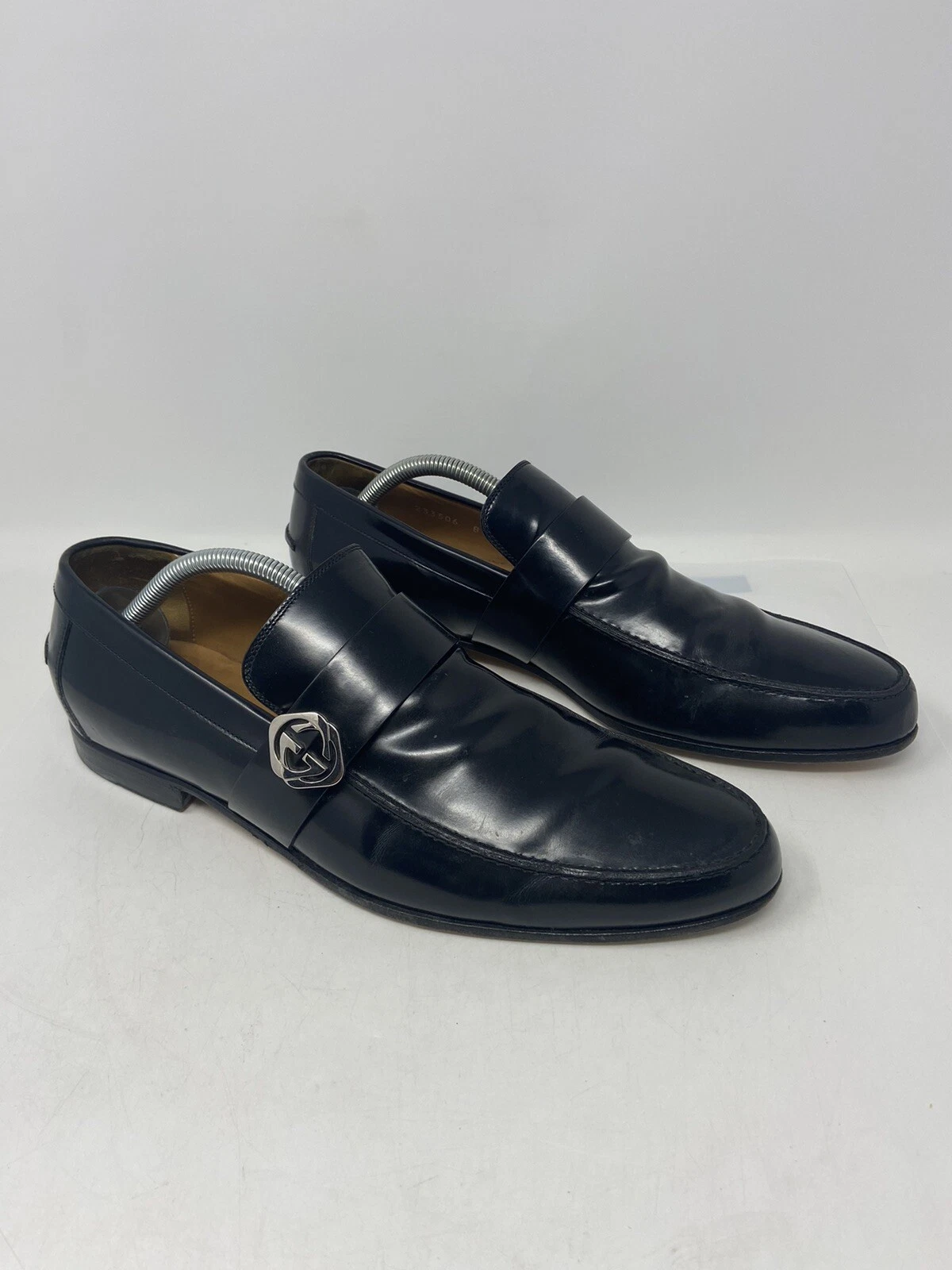 Chaussures mocassins homme GUCCI Made in Italy 233506 logo GG homme pointure : 8 »