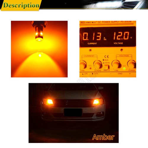 2 x T10 W5W LED Amber Orange 3030 SMD Car Light Parker Wedge Side Bulb Lamp 12V - Picture 7 of 7