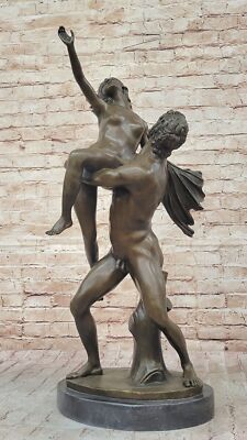 Amazing 100% Solid Bronze Sculpture Signed By Bruno Zach Two Ballet Dancers Sale