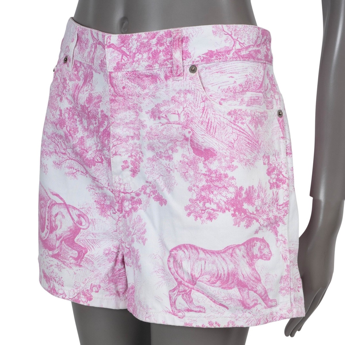 70544 auth VALENTINO pink & white cotton 2022 DIORIVIERA