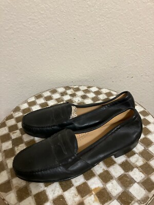 ORIGINAL MADE IN USA FOOTJOY BLACK LEATHER PENNY LOAFER  display picture 2
