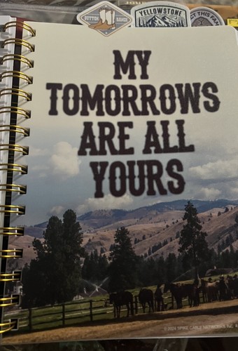 YELLOWSTONE SPIRAL BOUND TABBED JOURNAL BOOK 96 sheets BETH DUTTON, NEW - Picture 4 of 8