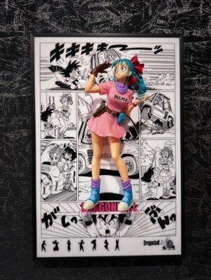 Dragon ball Z super   gift Bulma Manga 3d action Figure Poster Canvas frame