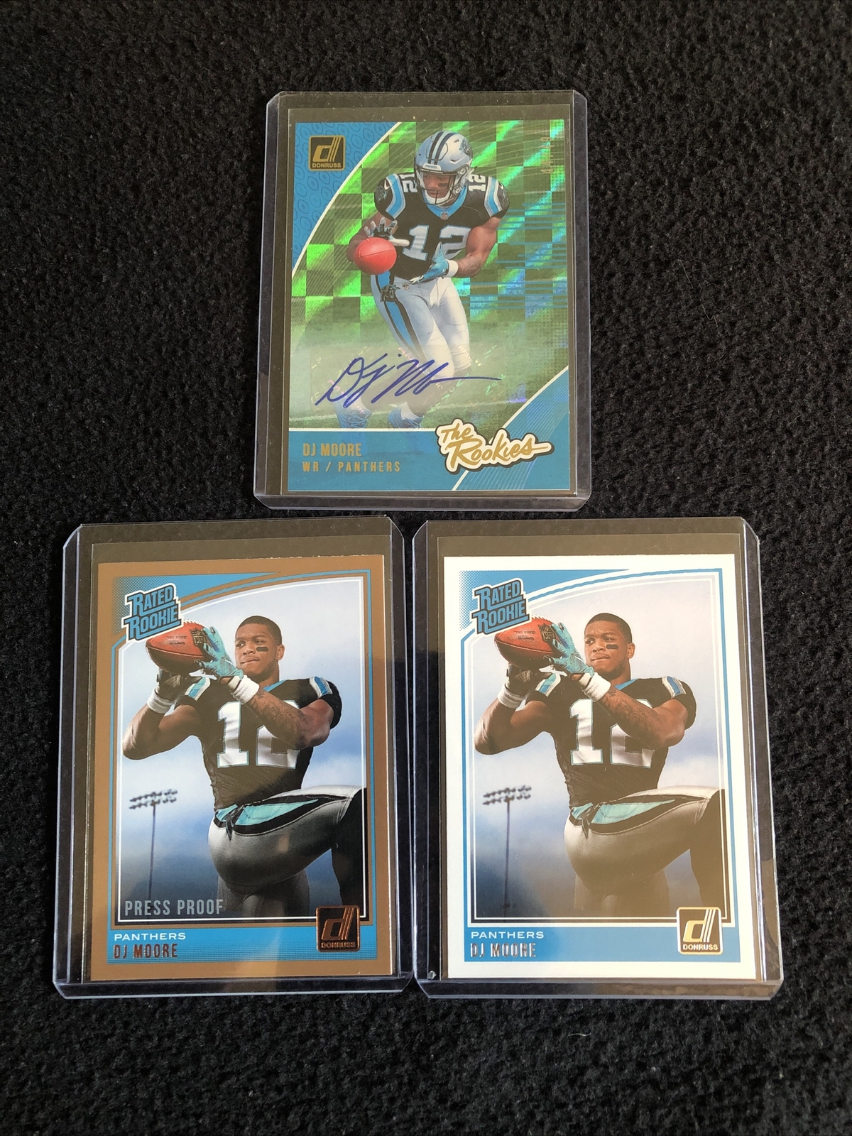 2018 Panini Donruss DJ Moore The Rookies Auto/Bronze/Base . 44/49! 🔥🔥🔥