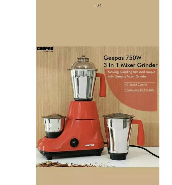 GEEPAS Wet Dry Mixer Grinder Blender Milling Bean Nut & Masala Indian Spice for sale online eBay