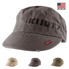 Authentic A Kurtz Vintage Military Army Cotton Baseball Cap Hat Women Men Unisex