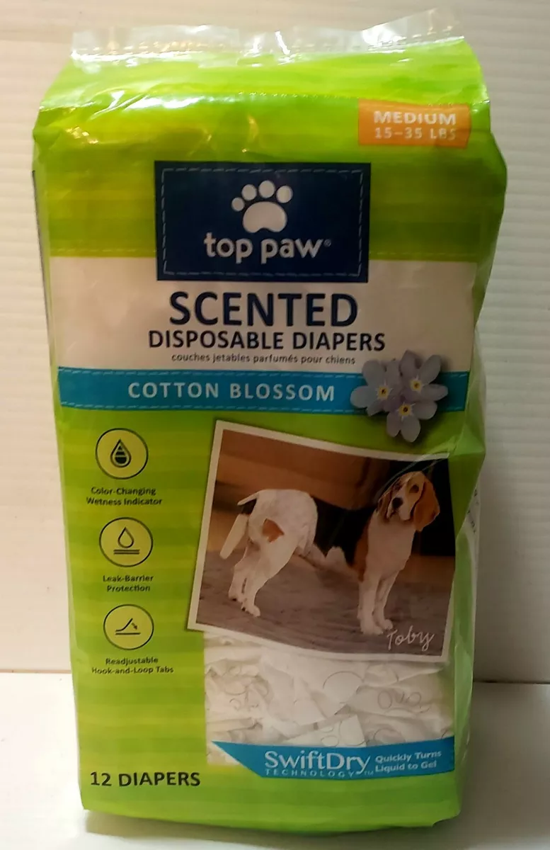 Top paw top scented disposable diapers