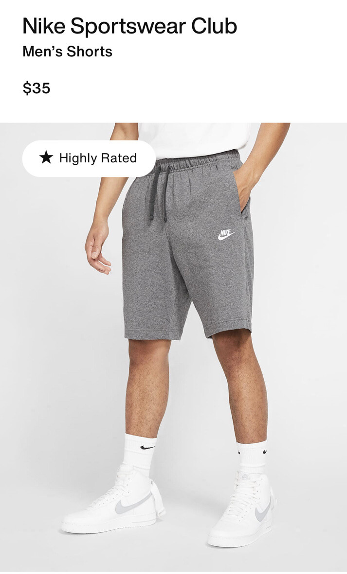 nike club jersey shorts mens