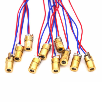 20 PCS/Lot  650nm 6mm 5V 5mW Red Laser Dot Diode Module USAA+++