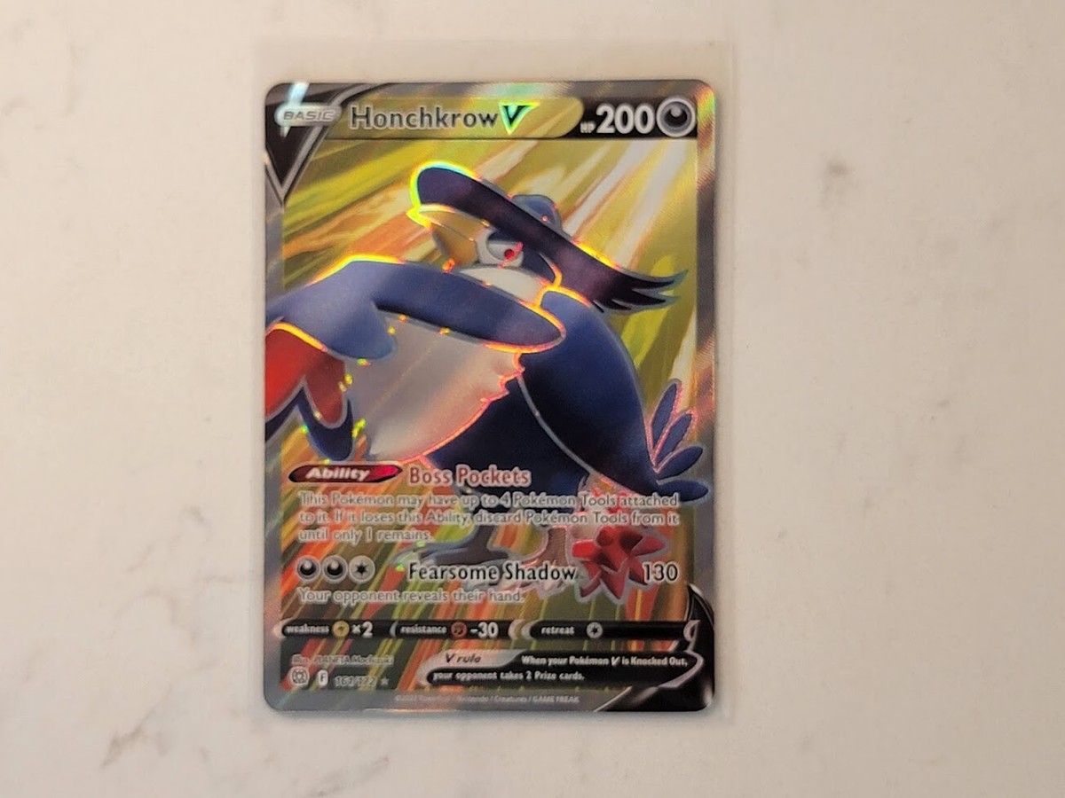 brilliant☆ SWSH09: Brilliant Stars #161/172 Honchkrow V (Full Art) | eBay