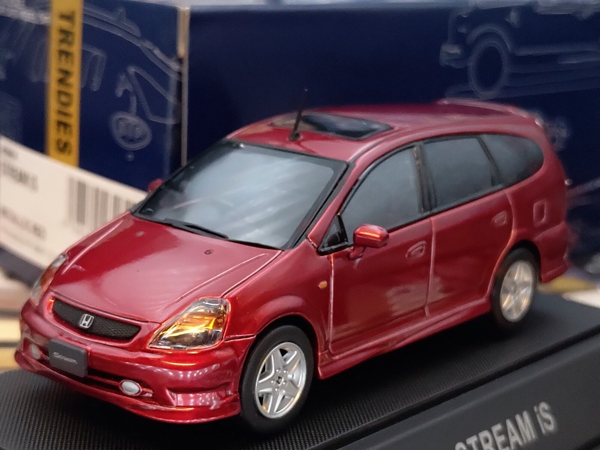 Ebbro Honda Stream IS en rouge au 1:43 en boîte - FR