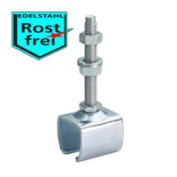 HöHenverstellbare Muffe Typ 10, Gewinde M10, Edelstahl V2A, Max. 80Kg, 113239