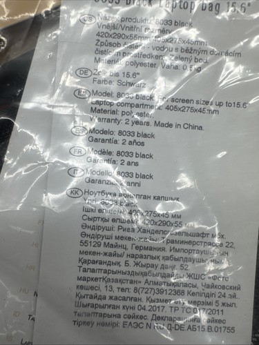Notebook Bag with Anti-Shock Padding for Laptops Rivacase - Bild 5 von 10