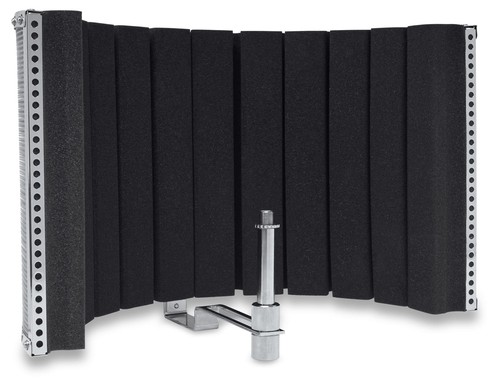 Großmembran Kondensator Studio Mikrofon Ständer Popschutz Absorber Set Silber - Bild 5 von 8