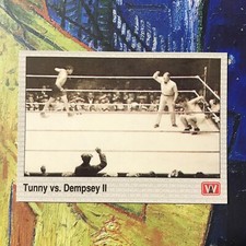 GENE TUNNEY VS. JACK DEMPSEY BOXING CARD 1991 *11A