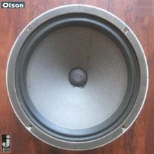 OLSON S-713 full-range 12" guitar speaker mfd by JENSEN c.1968—small cone repair