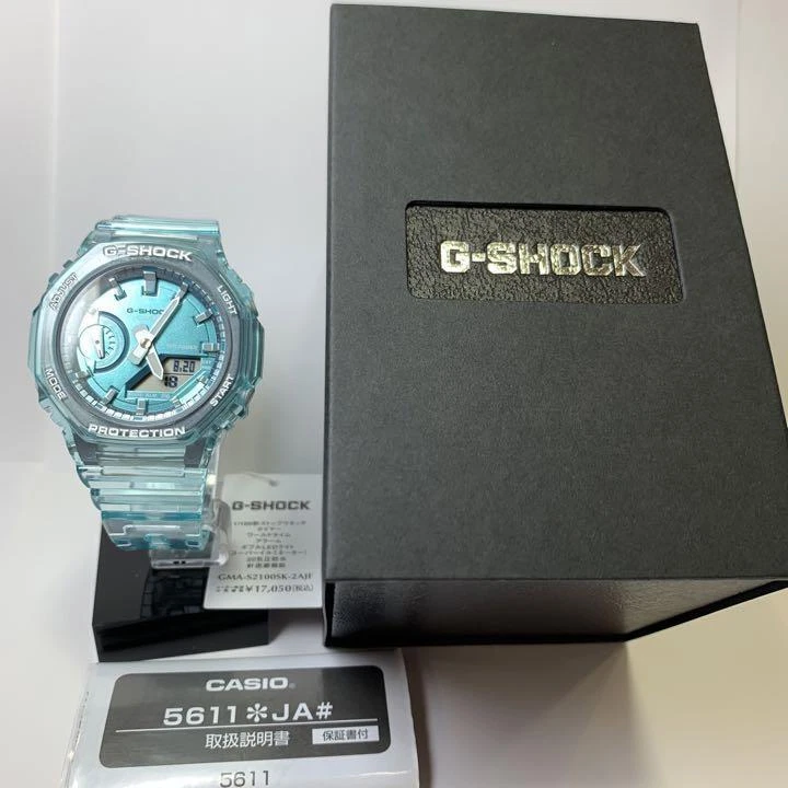 CASIO G-SHOCK GMA-S2100SK-2AJF skeleton Blue Mens Watch Used