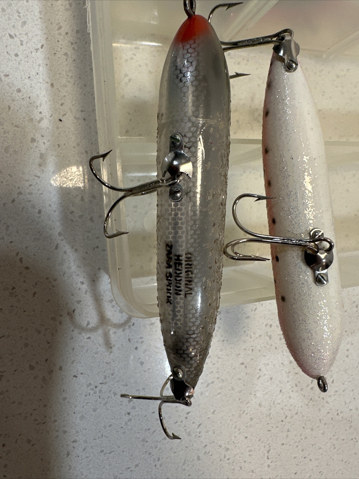 Lot of (2) Heddon Zara Spook Topwater Lures - Rainbow Trout Original - Image 5
