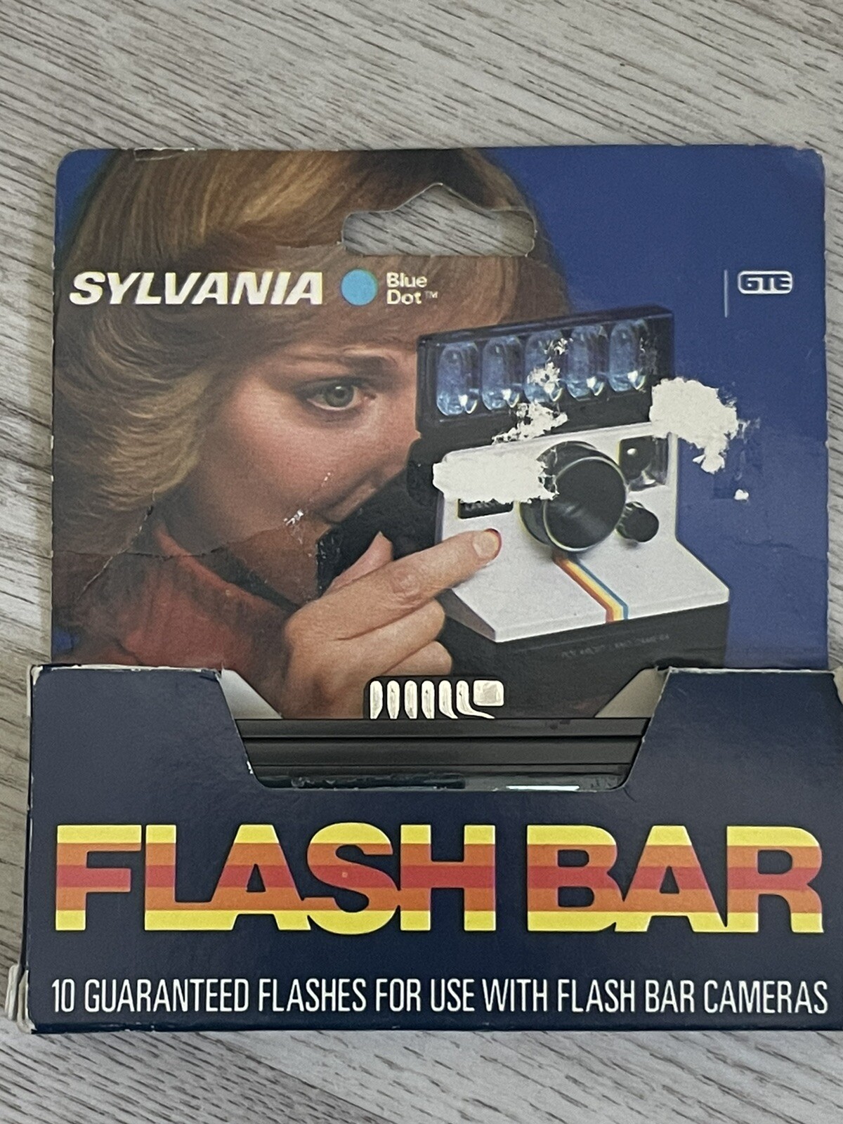 Sylvania Blue Dot Flashbar - 10 Blitze Für Polaroid 600 Kameras
