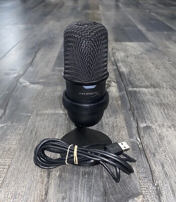HyperX SoloCast USB Condenser Gaming Microphone for Streaming Gaming Pc Mac WRKS