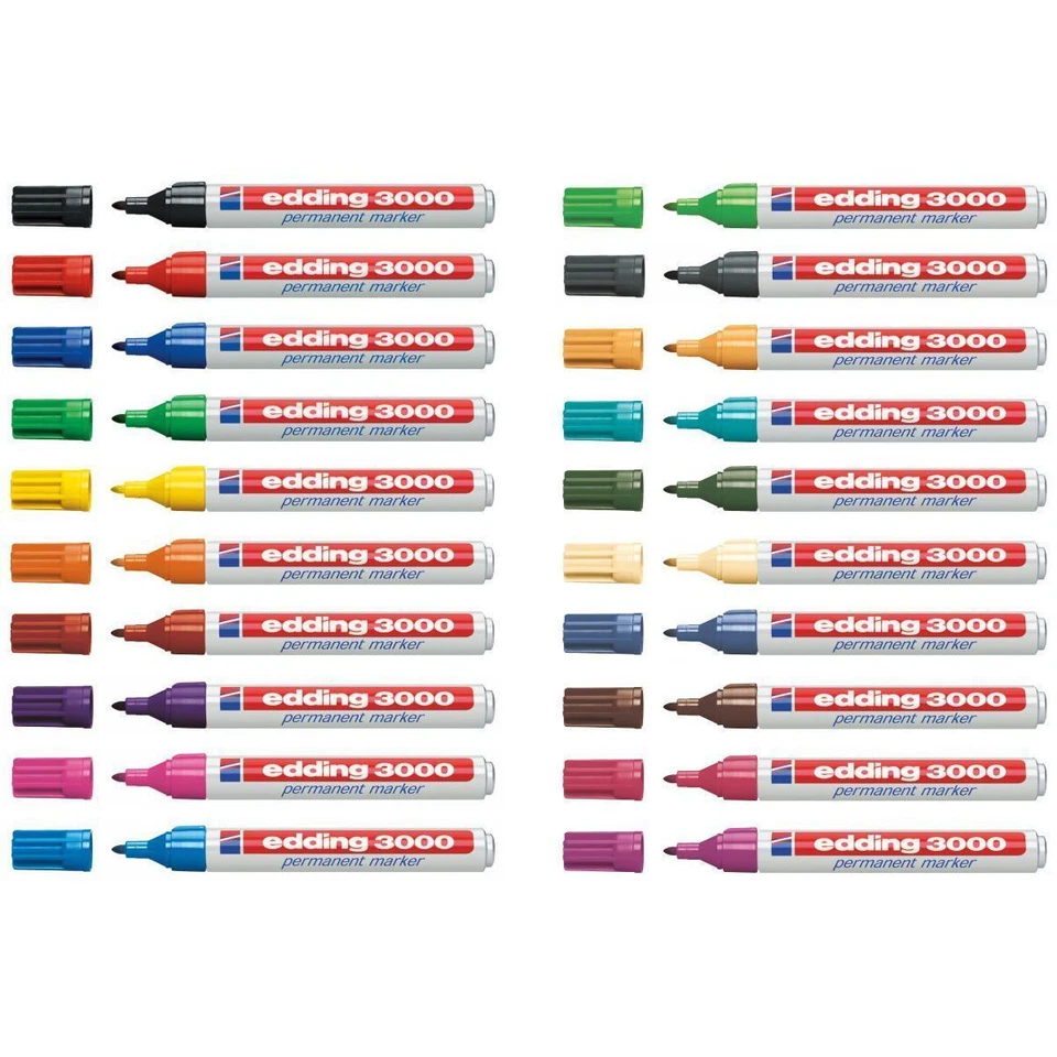 Edding 3000 permanent Marker verschiedene Farben