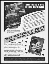 1946 Amco Sports Distributors St Louis Photos Hunting Fishing Showrooms Print Ad 1946 Amco Sports Distributors St Louis Photos Hunting Fishing Showrooms Print Ad
