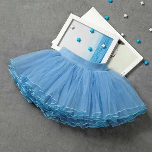 Ballet Skirt with 5 Colors Children's Fluffy 4-layer Soft Ballet Skirt Fashion - Picture 18 of 26