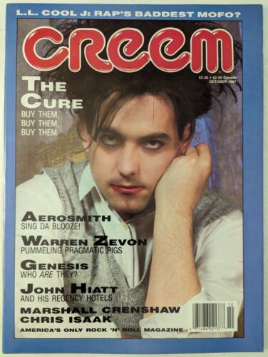 Creem Magazine October 1987 The Cure, Aerosmith, Genesis, John Hiatt, Motley Cru - Picture 1 of 18