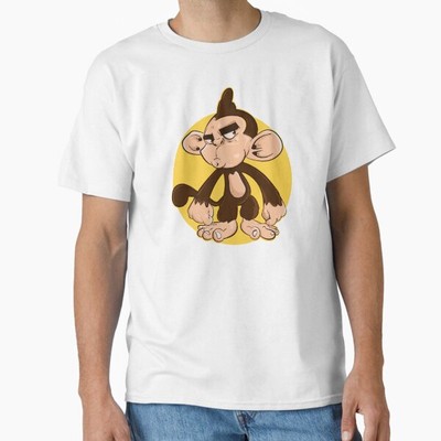 Serious Monkey: Cartoon Primate with a Stoic  T-Shirt Made in US/AUS Size S-2XL