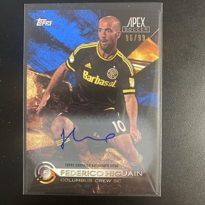 2016 Topps Apex Blue Auto /99 Federico Higuain #35 Auto