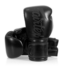 Guantoni da boxe Fairtex BGV14SB Muay Thai 10 oz Sparring Kickboxing nero massiccio