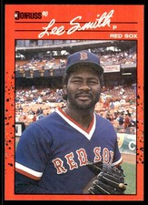 Lee Smith 1990 Donruss #110 Boston Red Sox MLB READ FREE SHIPPING AutographDen
