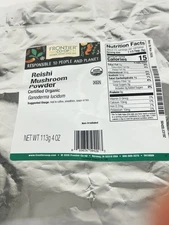 Bulk Frontier Co-op Organic Reishi Mushroom Powder Ganoderma Lucidum 4oz