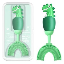 U-Shaped Toothbrush for Kids Ages 2-7, Soft Food-Grade Silicone for Sensitive...