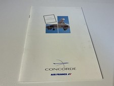 Air France  Concorde Original Inflight Publicity Passenger  Brochure 1991