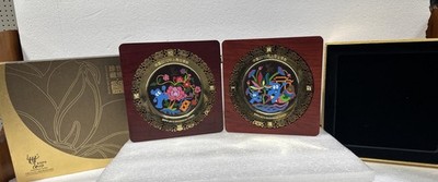 2010 World Expo Gold Commerative Plate Set Shanghai China Limited Edition New OB