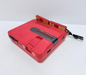 Sharp Twin Famicom AN-500R Red Console Tested Rare