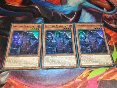 Yu-Gi-Oh! 3x  finsterer Nekromant  Super  Rare Suda  Nm De 